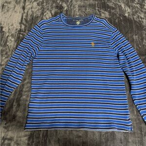 Blue, black, and white Stripe U.S. Polo Assn. Long Sleeve